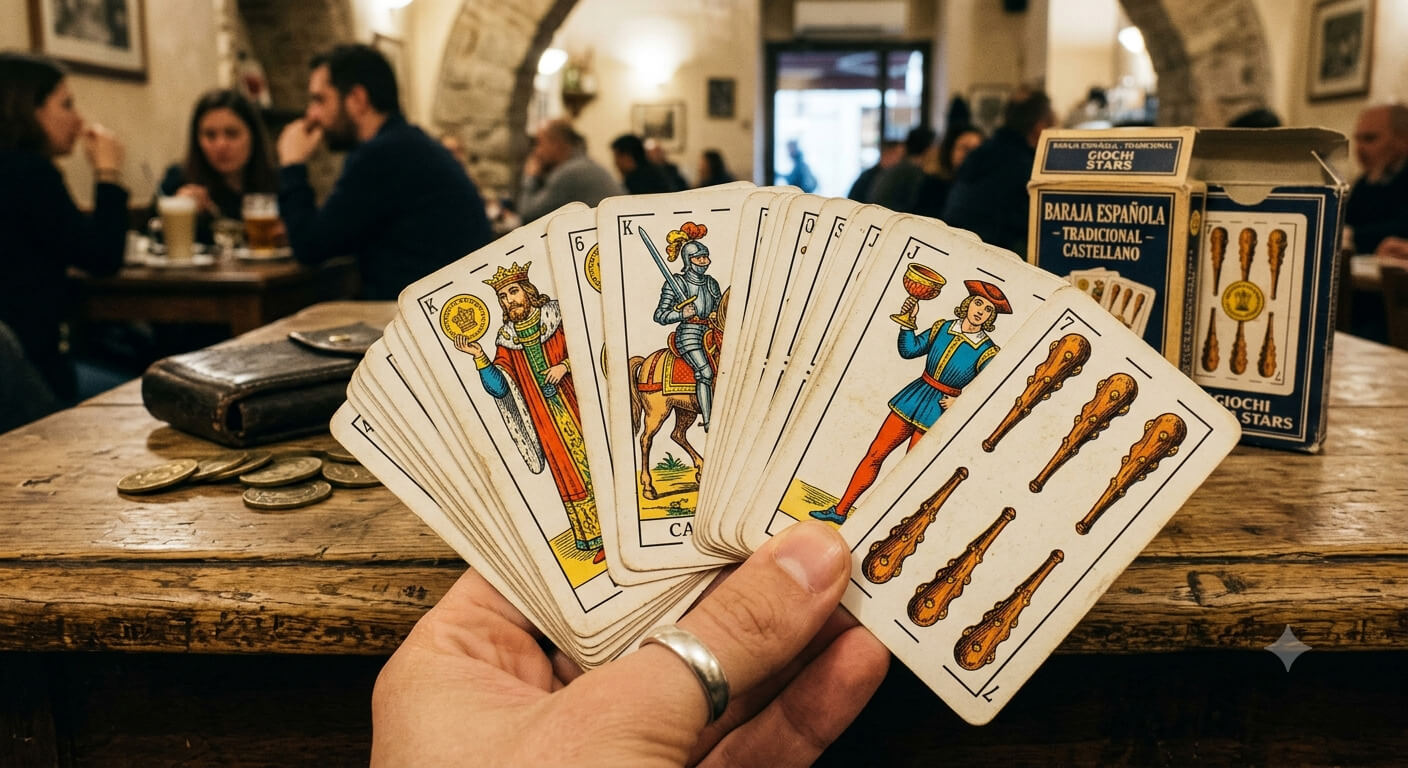 Carte spagnole tradizionali e semi di gioco diffusi